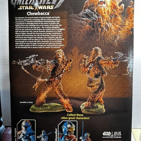 New CHEWBACCA STAR WARS Unleashed Hasbro 2003 Action Figure NIB 13” Huge Package - Picture 3 of 4